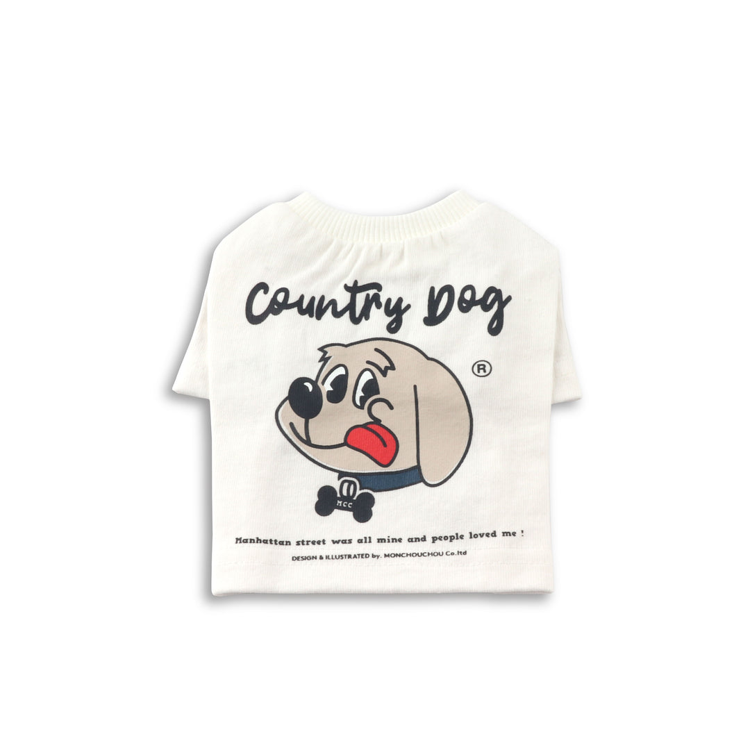 即納【monchouchou】country dog T-shirt