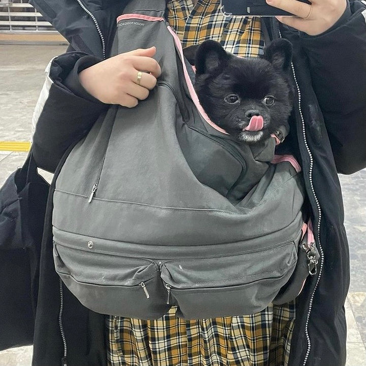 ※予約販売【INSIDE DOG & CAT】 Health maintenance care bag（グレー/ピンク）