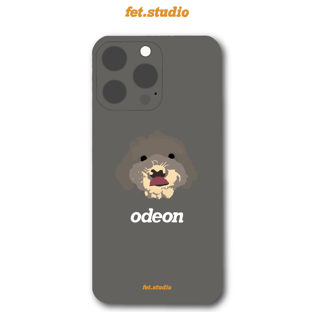 ※予約販売　2匹【fet.studio × URBAN DOG TOKYO】Clear face Iphone case（2匹）