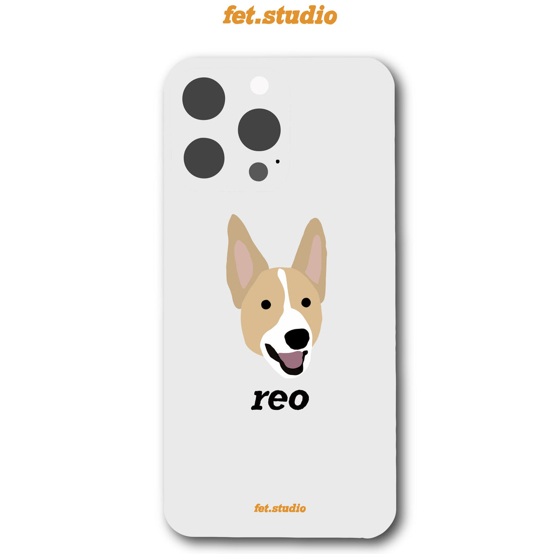 ※予約販売　5匹【fet.studio × URBAN DOG TOKYO】Clear face Iphone case（5匹）