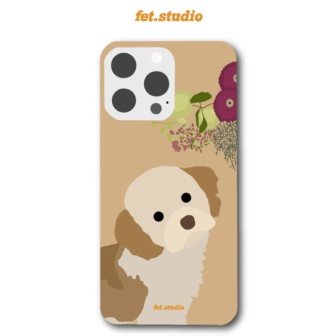 ※予約販売　3匹【fet.studio × URBAN DOG TOKYO】postcard hard Iphone case（3匹）