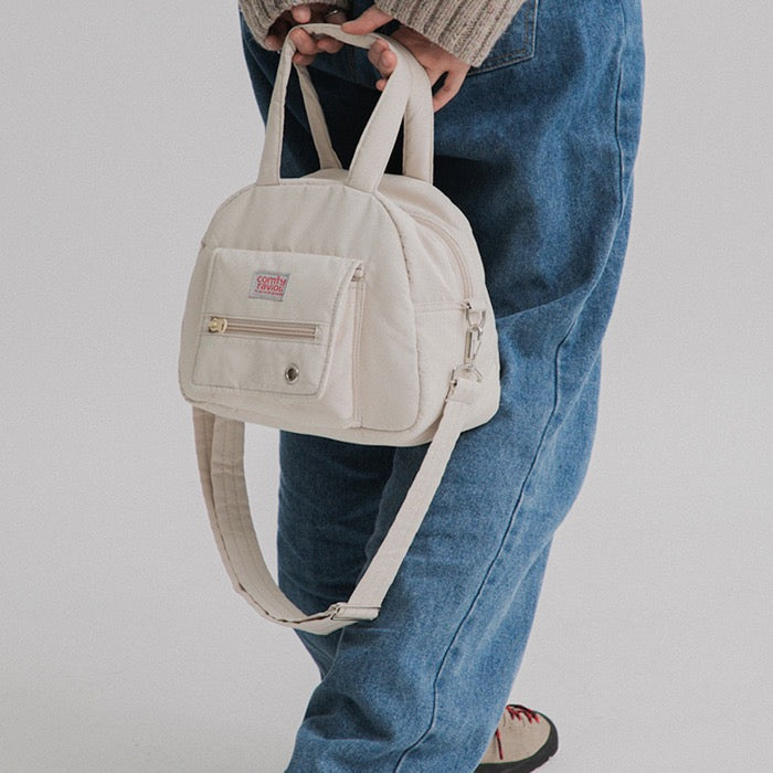※予約販売【BITE ME】COMFY RAVIOLI - Mini Town bag（Beige）